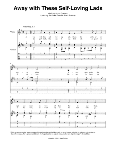 Away with These Self-Loving Lads (arr. Mark Phillips)