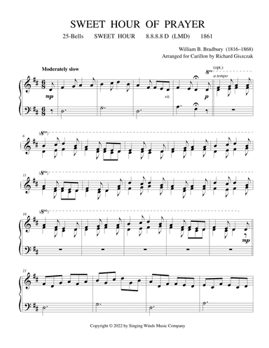 25B. Sweet Hour of Prayer (SWEET HOUR) (arr. Richard Giszczak)