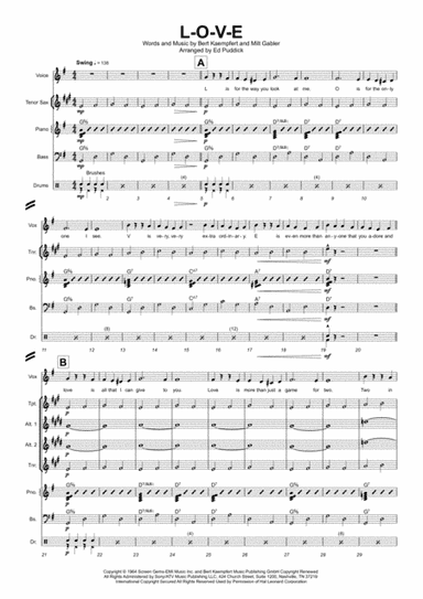 L-O-V-E (arr. Ed Puddick)