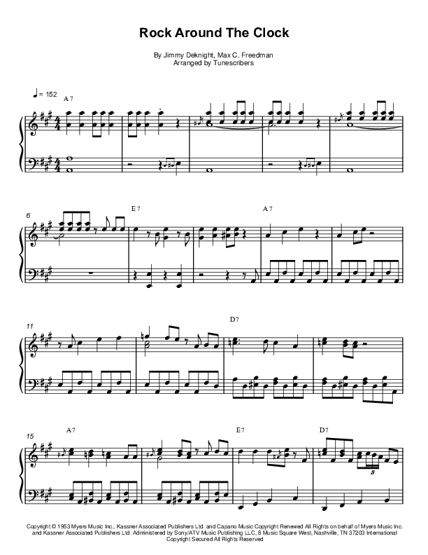 Rock Around The Clock (arr. Tunescribers)
