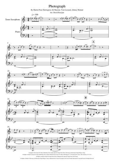 Photograph (arr. David Kocijan)