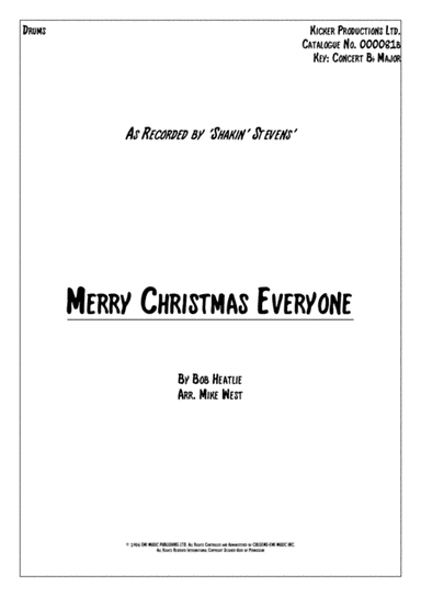 Merry Christmas Everyone (arr. Mike West)