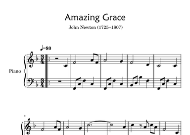 Amazin Grace - Easy Piano (arr. Ygor Nunes)