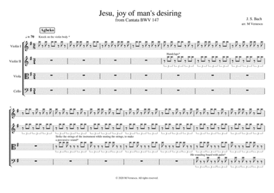 Chorale from Cantata No.147 disguised in an African rhythm. (arr. Marian Vernescu)