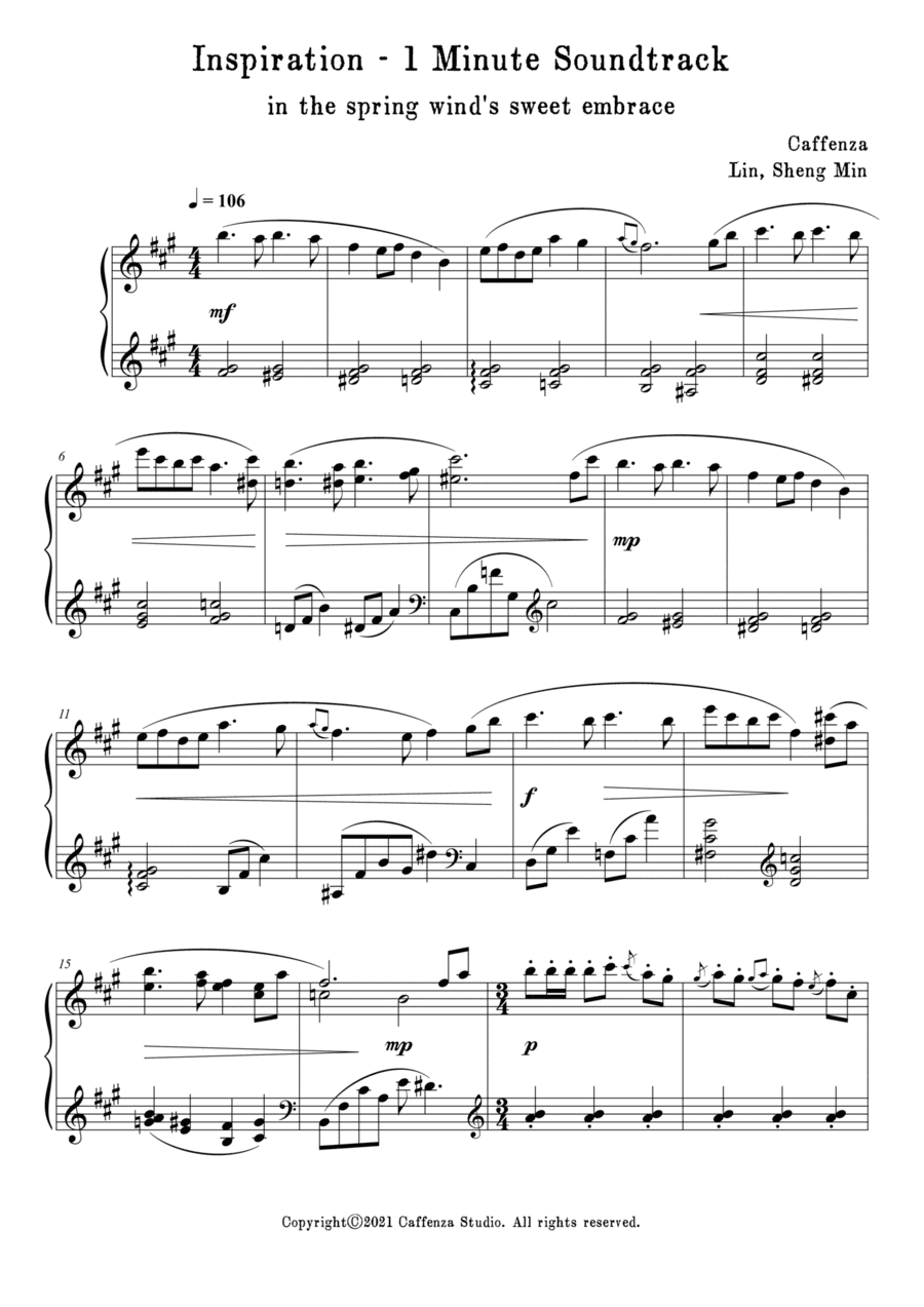 1 Minute Soundtrack_in the spring wind's sweet embrace