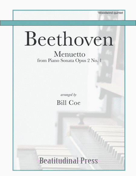 Beethoven Menuetto Woodwind Quintet score and parts (arr. Bill Coe)
