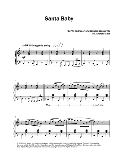 Santa Baby (arr. Anthony Gath)