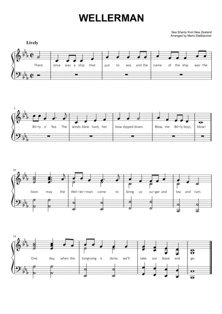 Wellerman (Sea Shanty) (arr. Mario Stallbaumer)