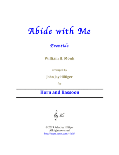 Abide with Me for Horn and Bassoon (arr. John Jay Hilfiger)