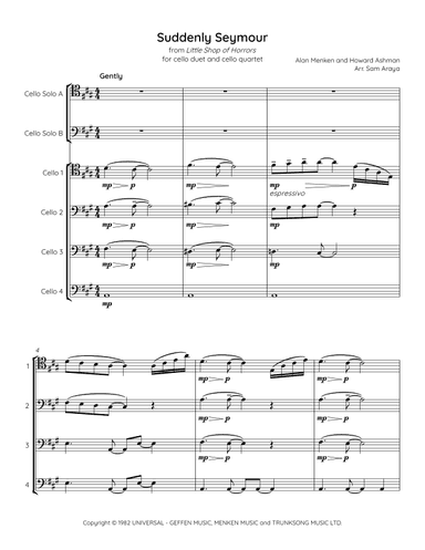 Suddenly Seymour (arr. Sam Araya)