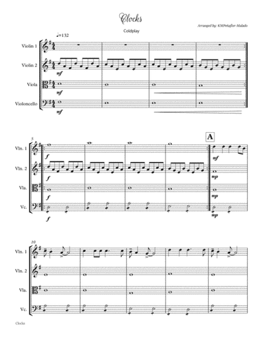 Clocks (arr. KMPeñaflor-Malado)