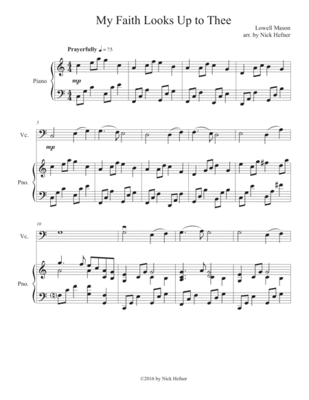 My Faith Looks Up to Thee (arr. Nick Hefner)