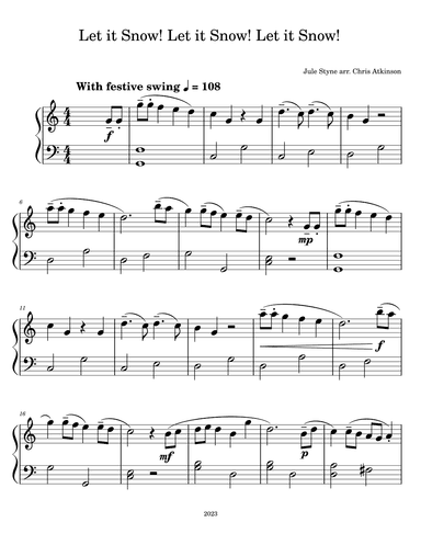 Let It Snow! Let It Snow! Let It Snow! (arr. Chris Atkinson)