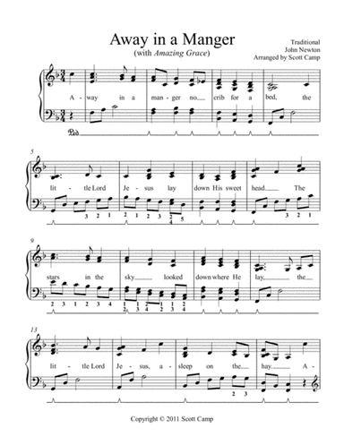Away in a Manger (with Amazing Grace) (arr. Scott Camp)