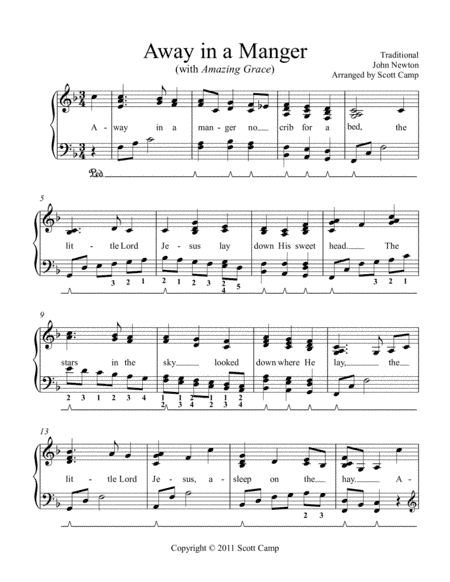 Away in a Manger (with Amazing Grace) (arr. Scott Camp)