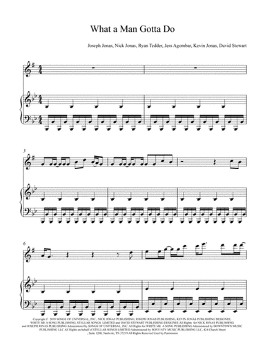What A Man Gotta Do (arr. C&D Music Publishing)