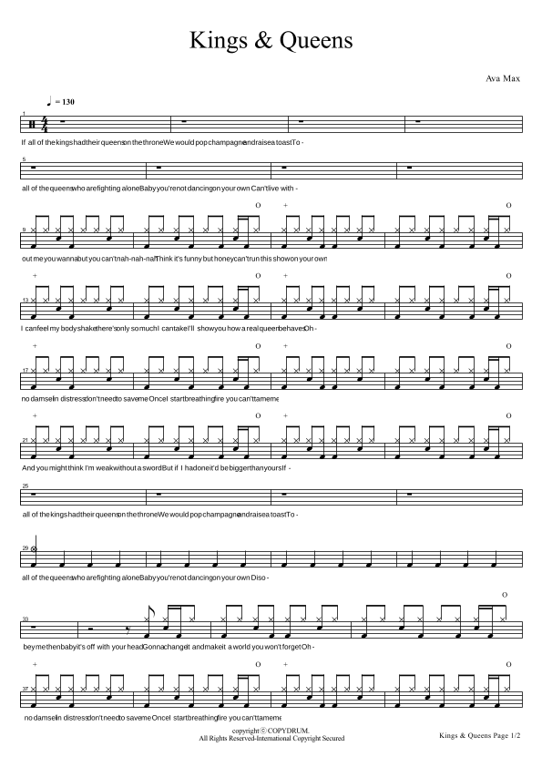 Kings & Queens (arr. COPYDRUM)