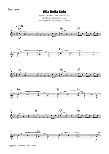 Ella Baila Sola (arr. Rodrigo Faleiros)