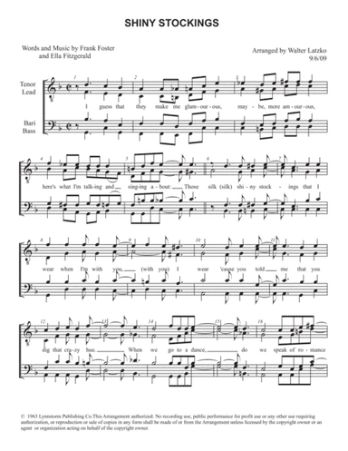 Shiny Stockings (arr. Walter Latzko)