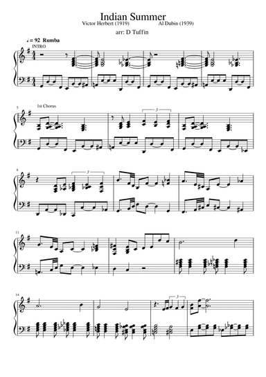 Indian Summer (arr. Den Tuffin)