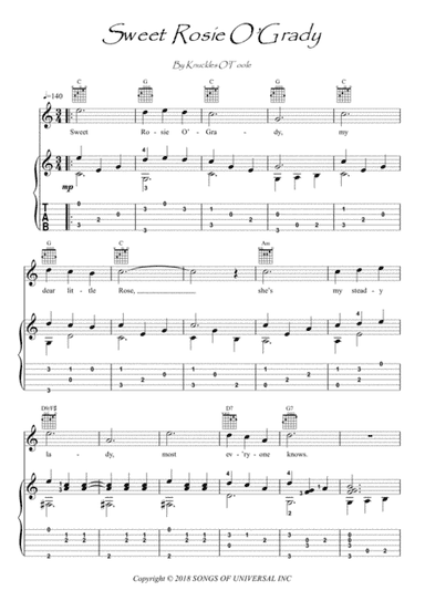 Sweet Rosie O Grady (arr. PianoSheetNow)