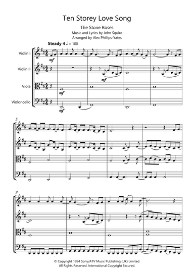 Ten Storey Love Song (arr. Alex Phillips-Yates)