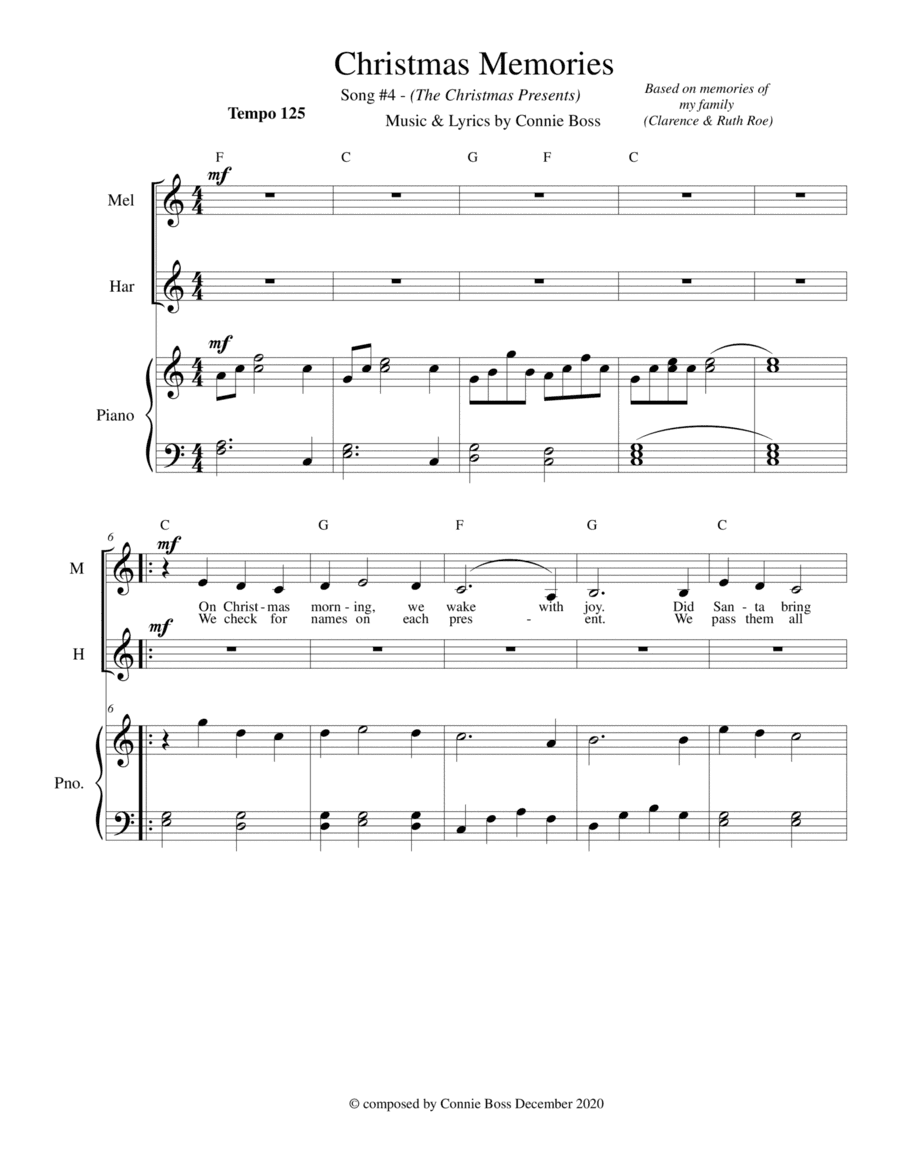 Christmas Memories - The Christmas Presents #4  duet - from Christmas Memories Collection