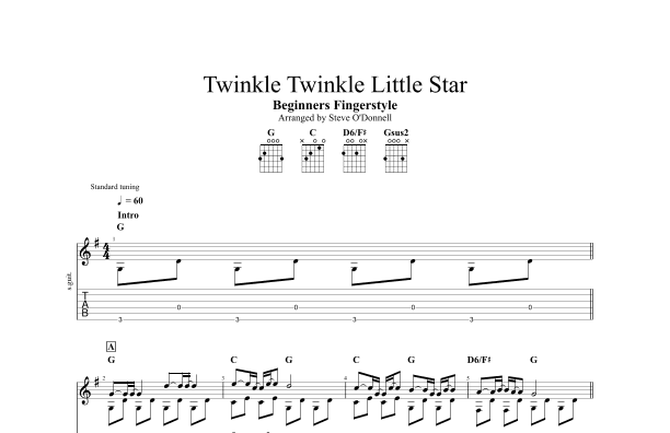 Twinkle Twinkle Little Star (arr. Steve O'Donnell)