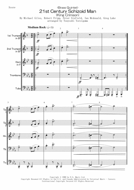 21st Century Schizoid Man (arr. Tsuyoshi Yoroiguma)