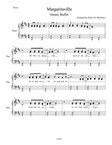 Margaritaville (arr. Diane M.McGahee)