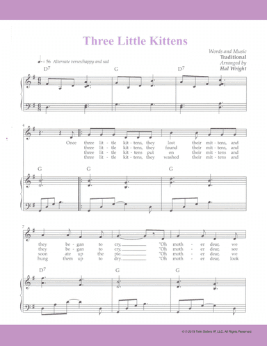 Three Little Kittens (arr. Hal Wright)