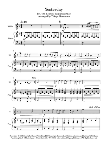Yesterday (arr. Thiago Marconato)