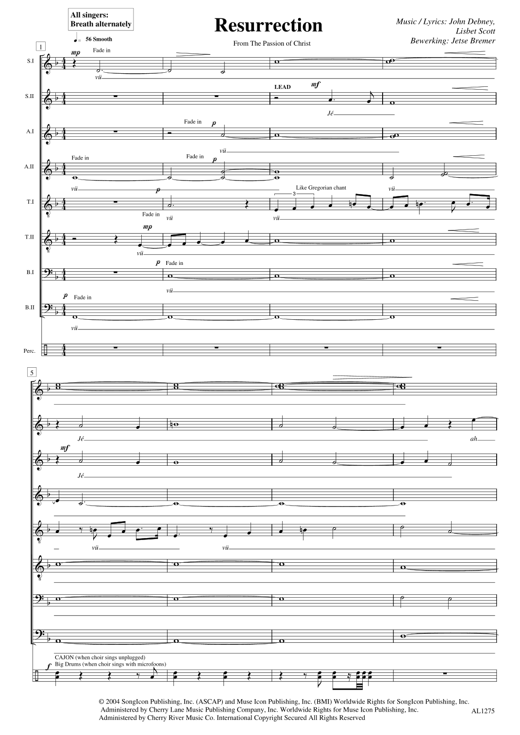 Resurrection (arr. Jetse Bremer)