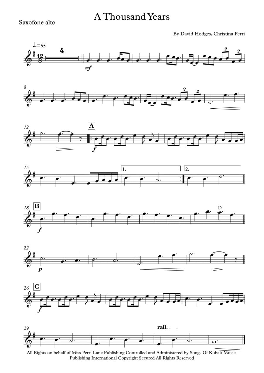 A Thousand Years (arr. Vinicius Louzada)