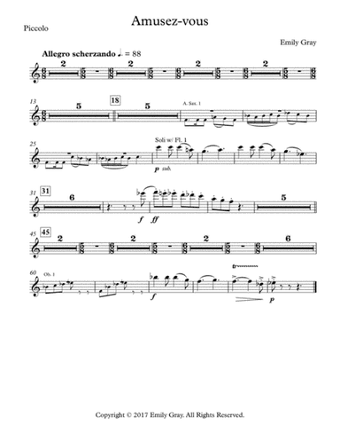 Amusez-vous (Wind Orchestra - Parts)