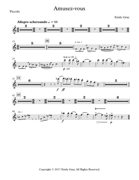 Amusez-vous (Wind Orchestra - Parts)