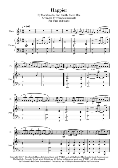 Happier (arr. Thiago Marconato)