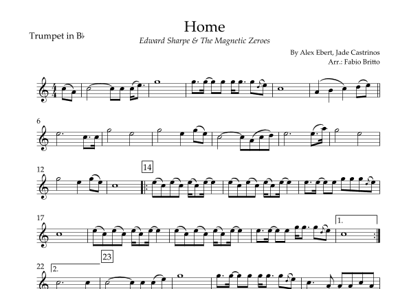 Home (arr. Fabio Britto)