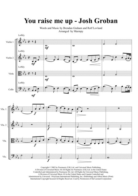 You Raise Me Up (arr. Marmpy)