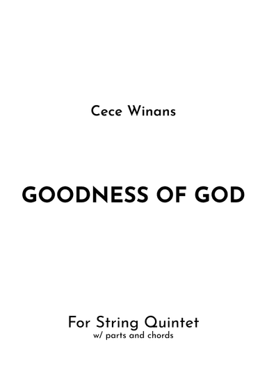Goodness Of God (arr. Jireh J.)