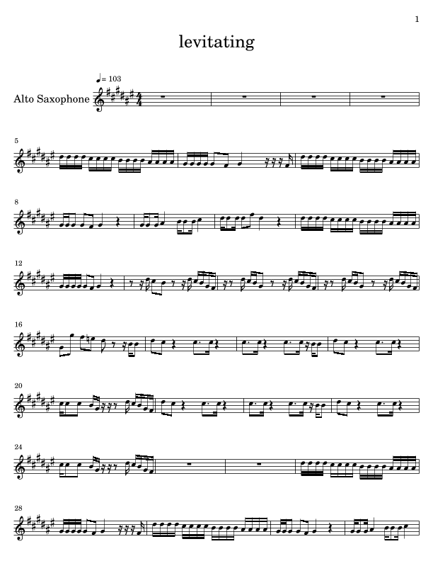 Levitating (arr. thewindplace)