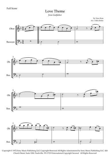 The Godfather (love Theme) (arr. Fabio Britto)