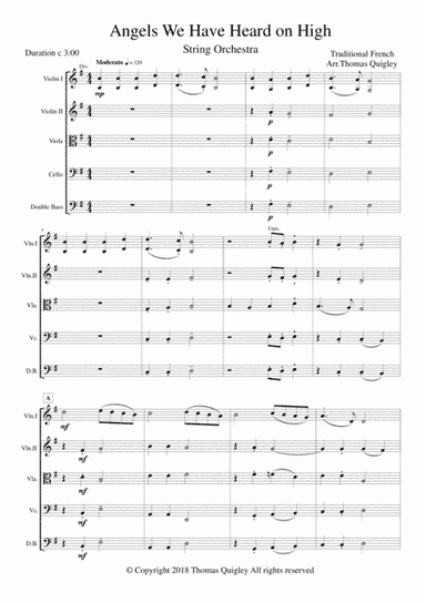 Angels We Have Heard On High (arr. Thomas Quigley)