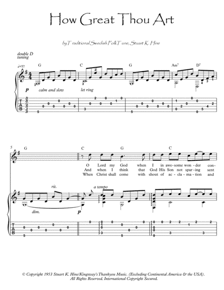 How Great Thou Art (arr. PianoSheetNow)