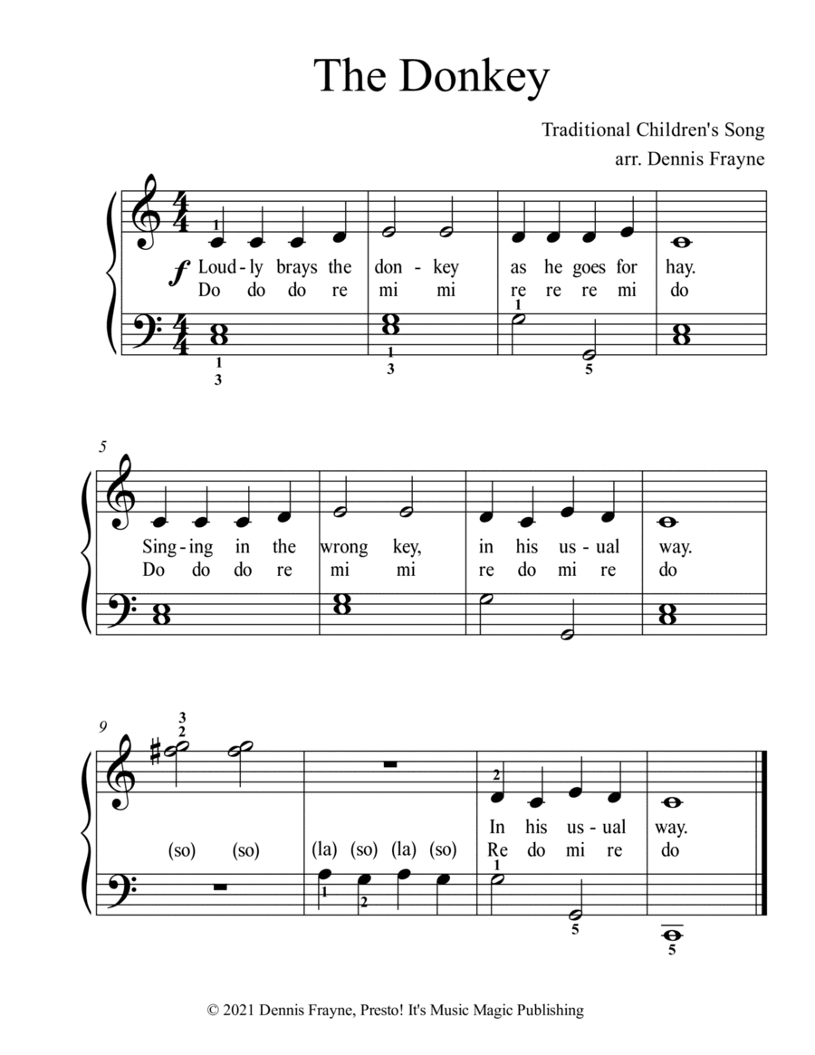 The Donkey (arr. Dennis Frayne)