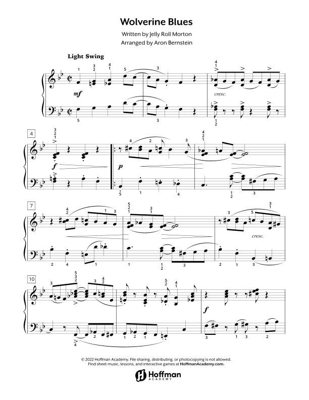 Wolverine Blues (arr. Aron Bernstein, Hoffman Academy)