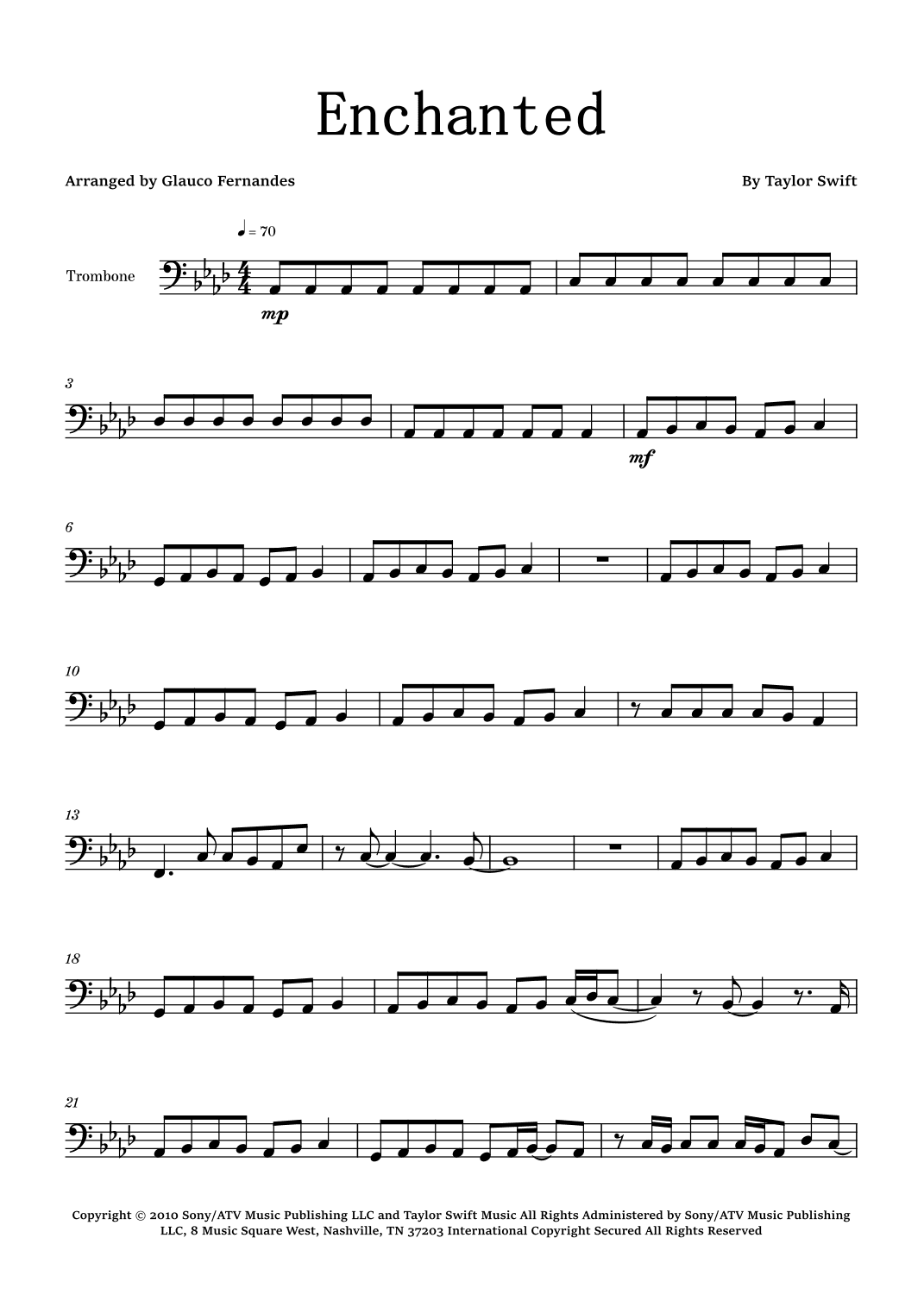 Enchanted (arr. Glauco Fernandes)