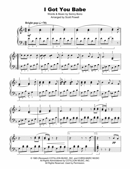 I Got You Babe (arr. Scott Powell)