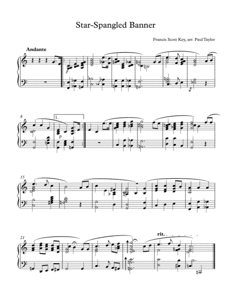 Star-Spangled-Banner (arr. Paul Taylor)