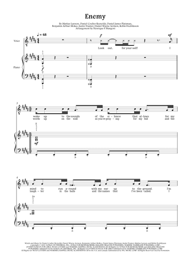Enemy (arr. Henrique F Mangoni)